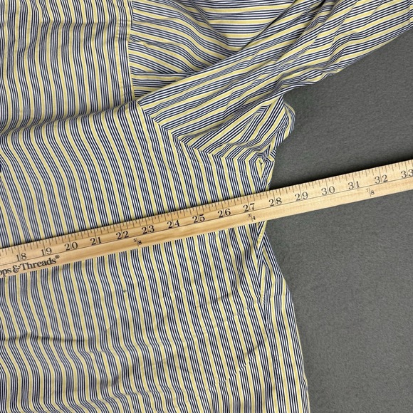 Lot of 3 Ralph Lauren Classic fit + Custom Mens XXL 2XL Blue Stripe Button Down - Picture 8 of 15